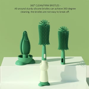 3 In 1 Bottle Cleaner Portable Brush - Pistachio