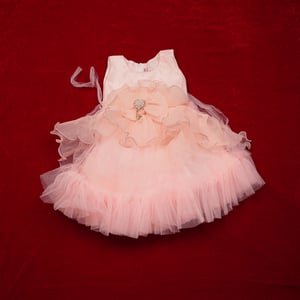 Baby Party Dress (1 - 2.5 Years) TMEC - 06 Peach Pink