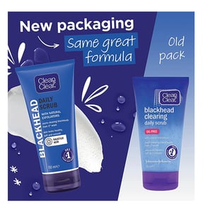 Clean & Clear Blackhead Clearing Daily Scrub 150ml •