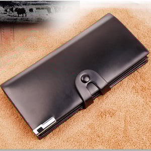 Men's Multi-Card Long Wallet With Buckle (79)