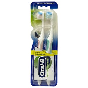 Oral-B Gum Cleaning Toothbrush 2pcs - Baby Pink & Paste