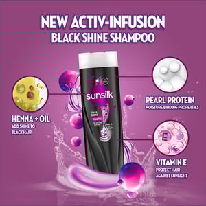 Sunsilk Black Shine Shampoo 300ml .