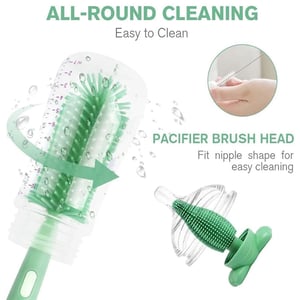 3 In 1 Bottle Cleaner Portable Brush - Faded Red