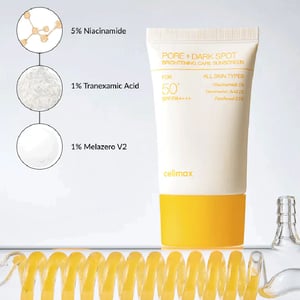 Celimax Pore+Dark Spot Brightening Sunscreen 50ml SPF 50+ PA++++ •