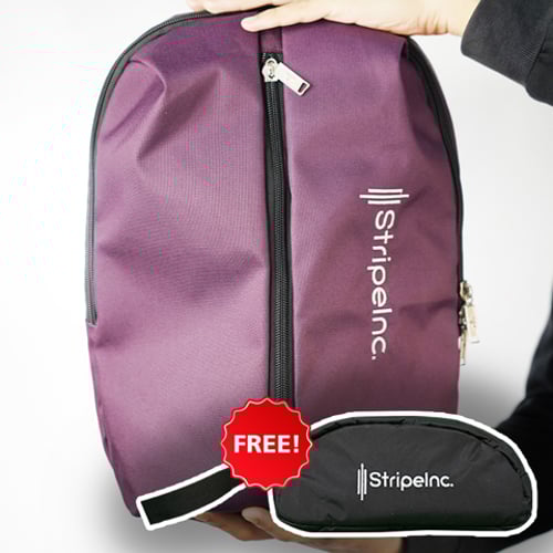 Stripelnc Mini Travel Backpack - Byzantium