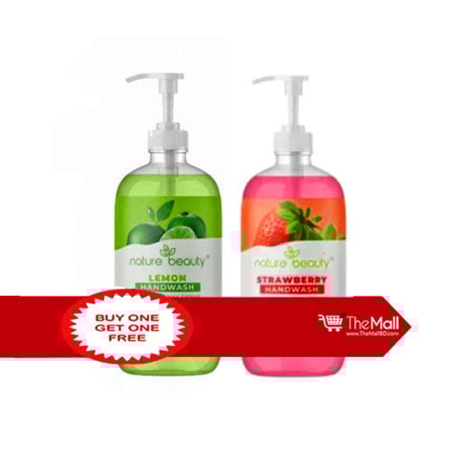 Nature Beauty Strawberry Handwash 370ml (Get Nature Beauty Lemon Handwash 370ml Free)
