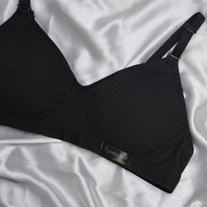 Soft Padded Bra For Women - 38-XL Black