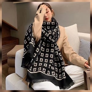 Trendy Korean Style Cashmere Shawl - Gaudi Pattern