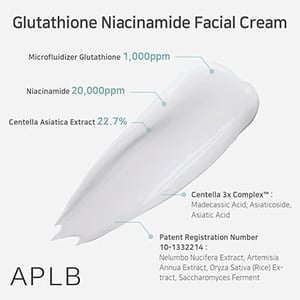 APLB Glutathione Niacinamide Facial Cream - 55ml •