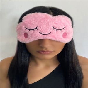 Girls Sleeping Cute Cartoon Eye Mask - Pink Cat