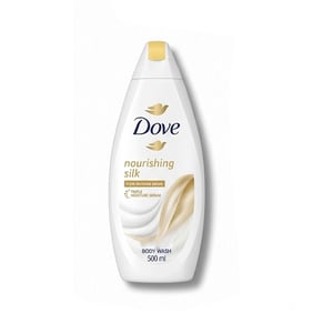 Dove Nourishing Silk Nourishes Dry Skin Body Wash 500ml •