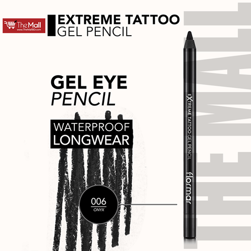 Flormar Extreme Tattoo Gel Eye Pencil - 06 Onyx