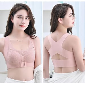 Soft Padded Butterfly Shape Bra For Women - M Pink