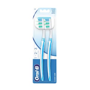 Oral-B 123 Classic Care Toothbrush 2pcs - Sky Blue