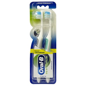 Oral-B Gum Cleaning Toothbrush 2pcs - Grey & Paste