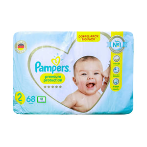 Pampers Premium Protection (Belt System) Size- 2 (4-8 KG) 68pcs•