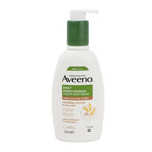Aveeno Daily Moisturising Yogurt Body Cream With Vanilla & Oat Scent 300ml