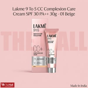 Lakme 9 To 5 CC Complexion Care Cream SPF 30 PA++ 30g - 01 Beige •