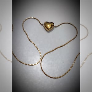 Love Shape Gold Plated Chain For Women