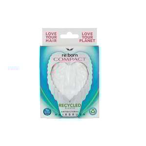 Tangle Angel Re:Born Compact Antibacterial Hairbrush - White