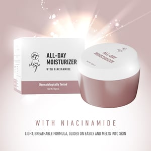 Skin Cafe All-Day Moisturizer With Niacinamide 50g With Skin Cafe Night Repairing Cream With Collagen 50g Combo