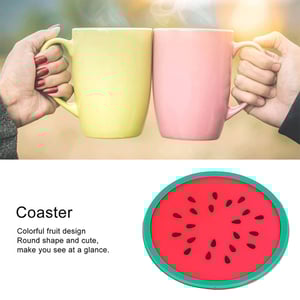 Silicone Mug Coaster 6pcs - Watermelon