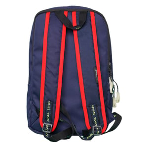 Stripelnc Journey Exclusive Travel Backpack - Navy Blue & Orange