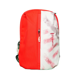 Stripelnc Exclusive Travel Backpack - Red & Creamy Pink