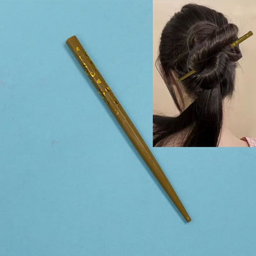 Large Size Stylish Hair Stick - Olive