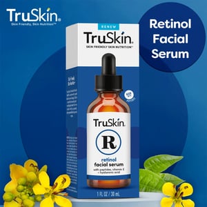 TruSkin retinol facial serum with vitamin E + hyaluronic Acid 30ml •