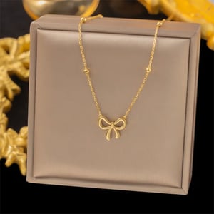 Bow Pendant Necklace