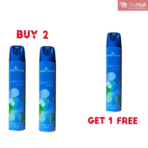 Nature Beauty Jasmine Dew Air Freshener 300ml (Buy 2 Get 1 Free)