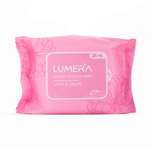Incepta Lumera Makeup Remover Wipes - 25 wipes