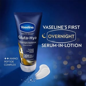 Vaseline Gluta - Hya Serum Burst Lotion Overnight Radiance 300ml •