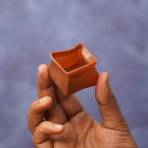 Square Shape Silicone Chair Leg Cover 4pcs - Brown