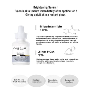 CARE:NEL Dr.Skin Niacinamide Zinc Serum 30ml •