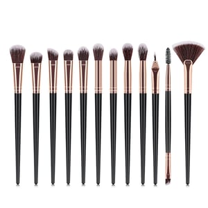 MAANGE Makeup Brush 12pcs - Black