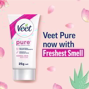 Veet Pure Hair Removal Cream 25g - Normal Skin