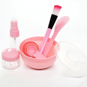 Face Mask Mixing Bowl Set - Pink