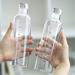 Transparent Glass Water Bottle 750ml