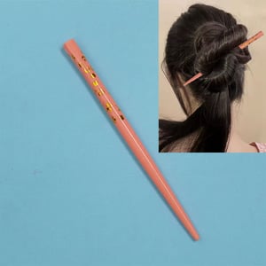 Large Size Stylish Hair Stick - Peach
