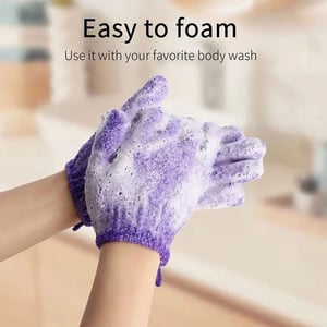 Skinlogic Exfoliating Shower Gloves - Lavender