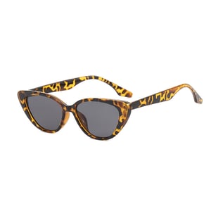 Triangular Retro Small Frame Cat Eye Sunglasses - Brown(240033)