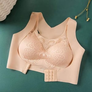 Soft Padded Butterfly Shape Bra For Women - M Beige