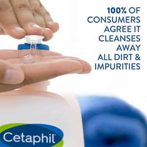 Cetaphil Daily Facial Cleanser For Combination To Oily & Sensitive Skin 237ml •