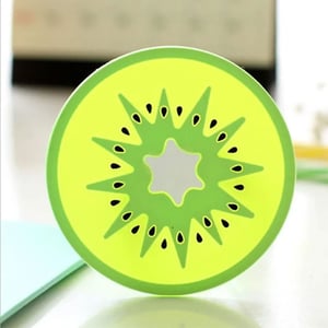 Silicone Mug Coaster 6pcs - Kiwi
