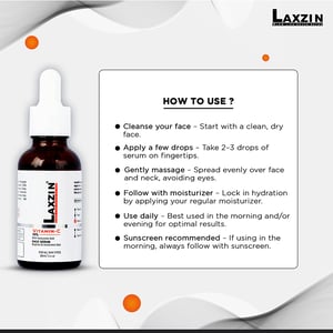 Laxzin Vitamin C 10% With Hyaluronic Acid Face Serum 30ml