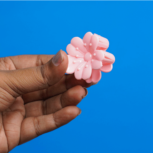 Cherry Blossom Hair Clip - Peach Pink