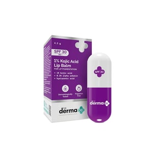 The Derma Co 1% Kojic Acid Lip Balm 4.5g - SPF30 PA++ •