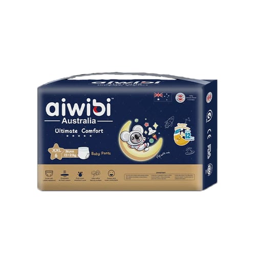 Aiwibi Australia Ultimate Comfort Baby Pants XXL (15-21KG) 36pcs•